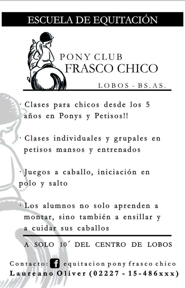 Publicidad “Pony Club Frasco Chico”