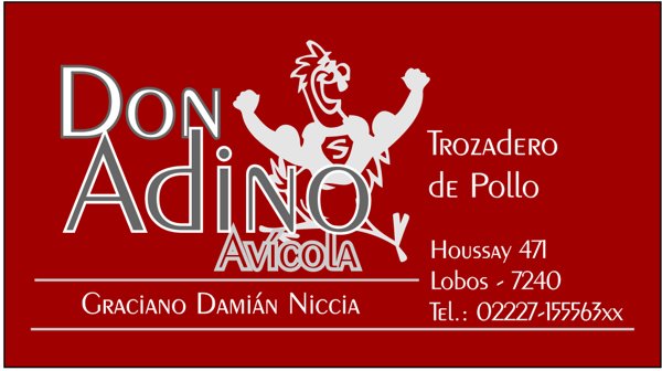 Tarjeta Personal “Don Andino Avícola”