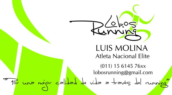 Tarjeta Personal “Lobos Running”